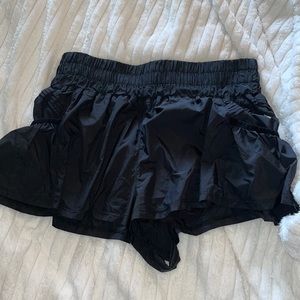 Free people “get your flirt on” black shorts
